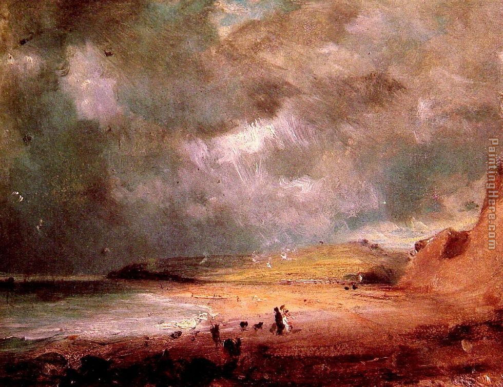 Weymouth Bay painting - John Constable Weymouth Bay art painting